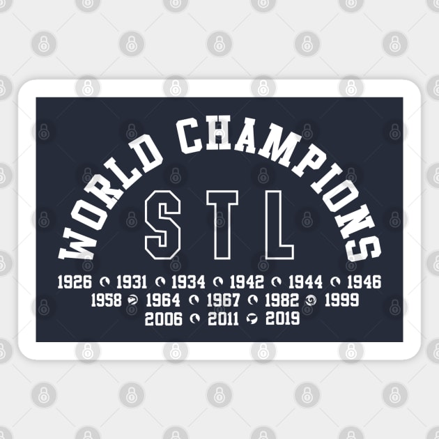 World Champions St. Louis Magnet by Americo Creative